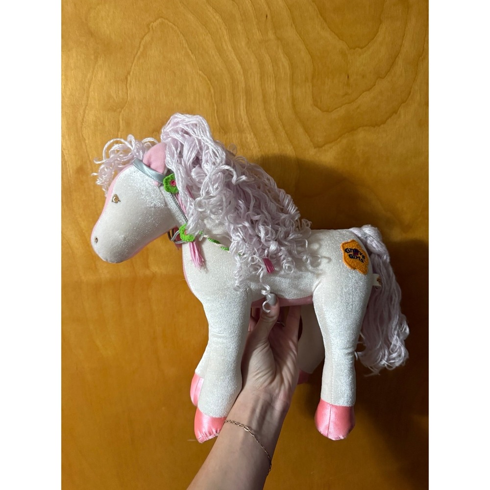 Groovy Girls Pink White Pony Horse Plush Velvet Manhattan 13"